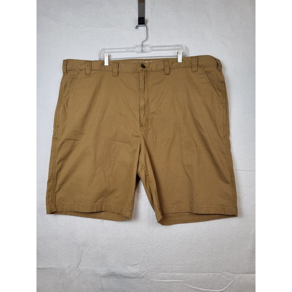 Carhartt Rugged Flex Relaxed Fit BROWN Canvas Work‎ Shorts BS2514-M Size 50